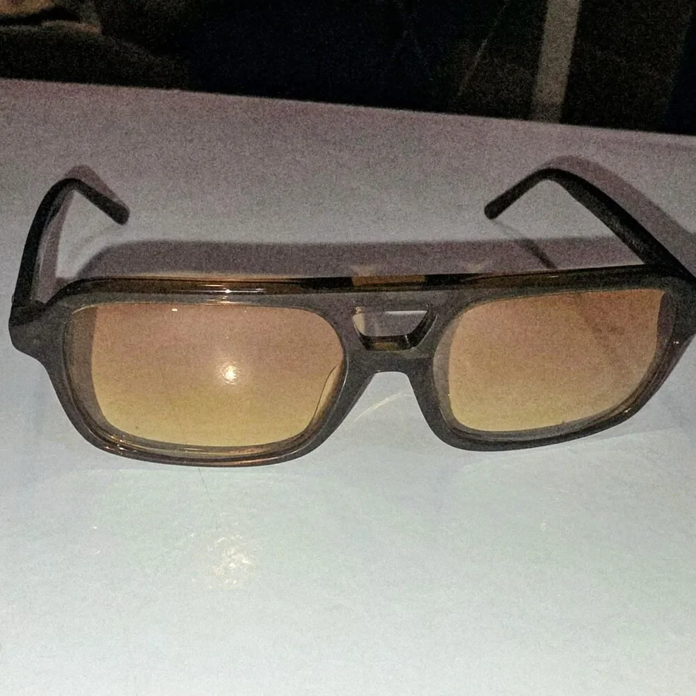 Crap Eyewear The Spaced Ranger Brown Logo Eyeglasses 53-18 & Blk Box Travel Case